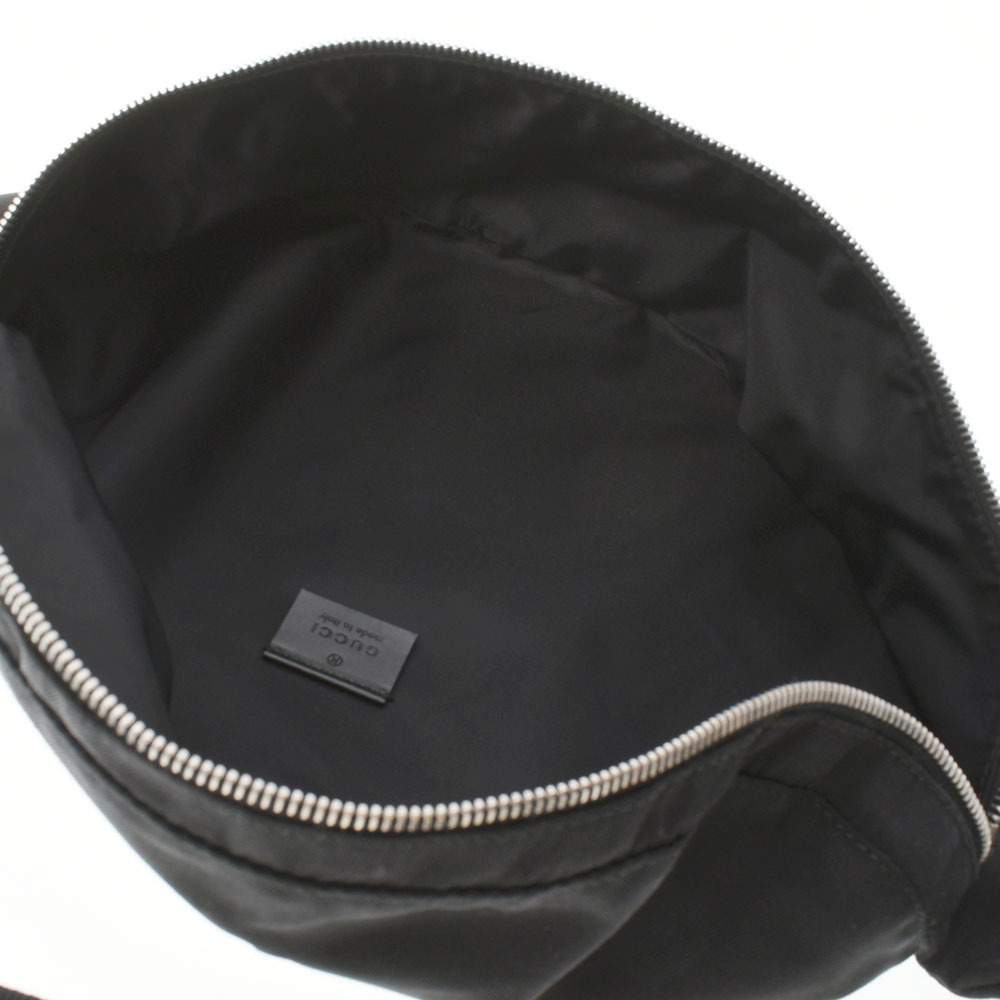 Gucci Body Bag Black Zipper Canvas Shoulder - Picture 4 of 16